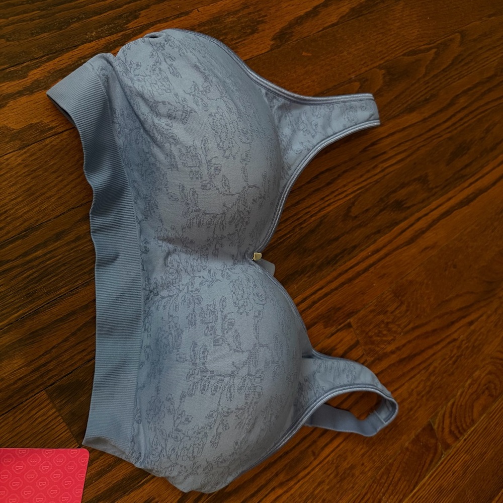 Breezies Light Blue Floral Bra